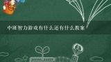 中班智力游戏有什么还有什么教案,小班智力游戏接龙牌的教案？