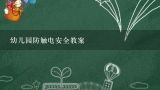 幼儿园防雷电安全教案,幼儿园小班安全教案《防雷电》含反思