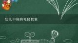 幼儿中班的礼仪教案,幼儿园小班礼仪教案