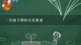 二年级下册的音乐教案