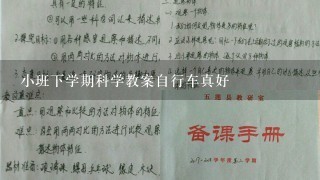 小班下学期科学教案自行车真好