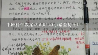 中班科学教案认识时间(小猪盖房子)