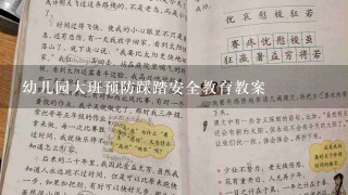 幼儿园大班预防踩踏安全教育教案