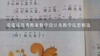 爱莲说优秀教案教学设计及教学反思精选