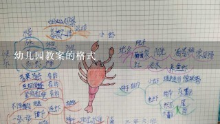 幼儿园教案的格式