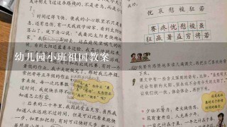 幼儿园小班祖国教案