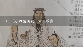 《小刺猬烫发》大班教案