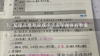 足球点球和游戏小学五年级体育教案