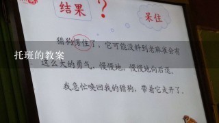 托班的教案