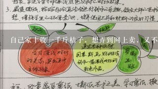 自己家丰收一千斤桔子，想弄到网上卖，又不想开网店，该怎么办