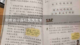 中班语言落叶飘飘教案