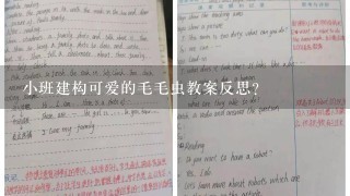 小班建构可爱的毛毛虫教案反思？