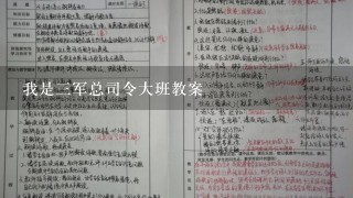 我是三军总司令大班教案