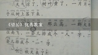 《望岳》优秀教案