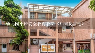 幼儿园小班安全教育教案《如何防雷电》