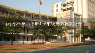 pep小学英语下册4-6年级英文教案全册