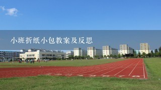 小班折纸小包教案及反思