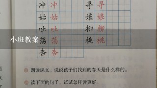 小班教案