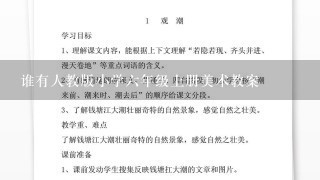 谁有人教版小学六年级上册美术教案