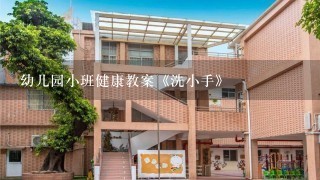 幼儿园小班健康教案《洗小手》