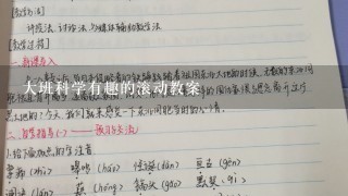 大班科学有趣的滚动教案