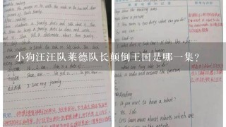 小狗汪汪队莱德队长颠倒王国是哪一集？