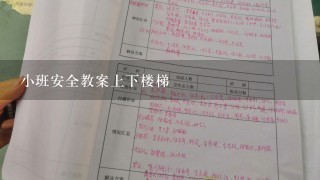 小班安全教案上下楼梯