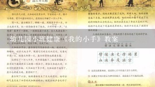 幼儿园小班健康《我的小手》教案