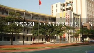 【一等奖教案】 6 5 科学探究摩擦力 【一等奖教案】3