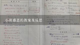 小班感恩的教案及反思