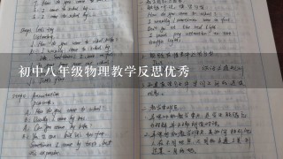 初中八年级物理教学反思优秀