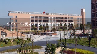 小学1年级心理健康教育教案范例