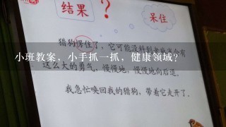 小班教案，小手抓1抓，健康领域？