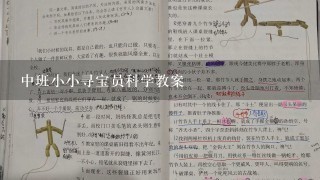 中班小小寻宝员科学教案