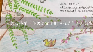 人教版小学2年级语文上册《我是什么》教案及教学反思