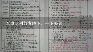 军事队列教案蹲下，坐下要领。