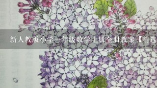 新人教版小学1年级数学上册全册教案【精选】