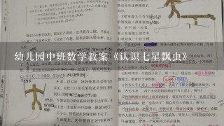 幼儿园中班数学教案《认识7星飘虫》