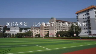 2017春季幼儿小班数学，小猪回家教案