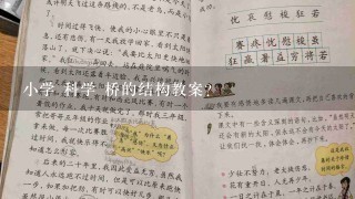 小学 科学 桥的结构教案?