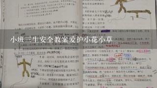 小班3生安全教案爱护小花小草