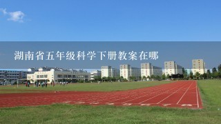 湖南省5年级科学下册教案在哪