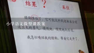 小学语文微型课教案