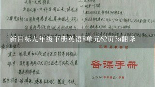 新目标9年级下册英语8单元62页3a翻译