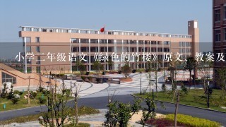 小学2年级语文《绿色的竹楼》原文、教案及教学反思