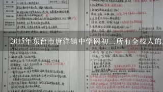 2015年东台市唐洋镇中学网初2所有全校人的照片