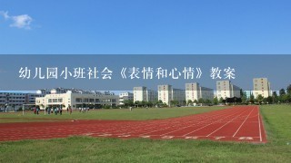 幼儿园小班社会《表情和心情》教案