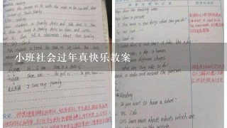 小班社会过年真快乐教案