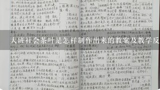 大班社会茶叶是怎样制作出来的教案及教学反思