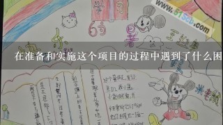 在准备和实施这个项目的过程中遇到了什么困难？你是如何解决它们的吗？